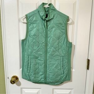 J. Crew Seafoam Green Quilted Vest